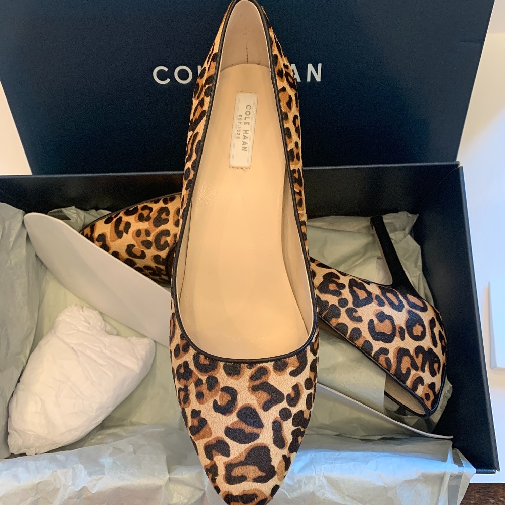 NWT-Cole Haan Fair Haven Pump 85 Women Ocelot Pump